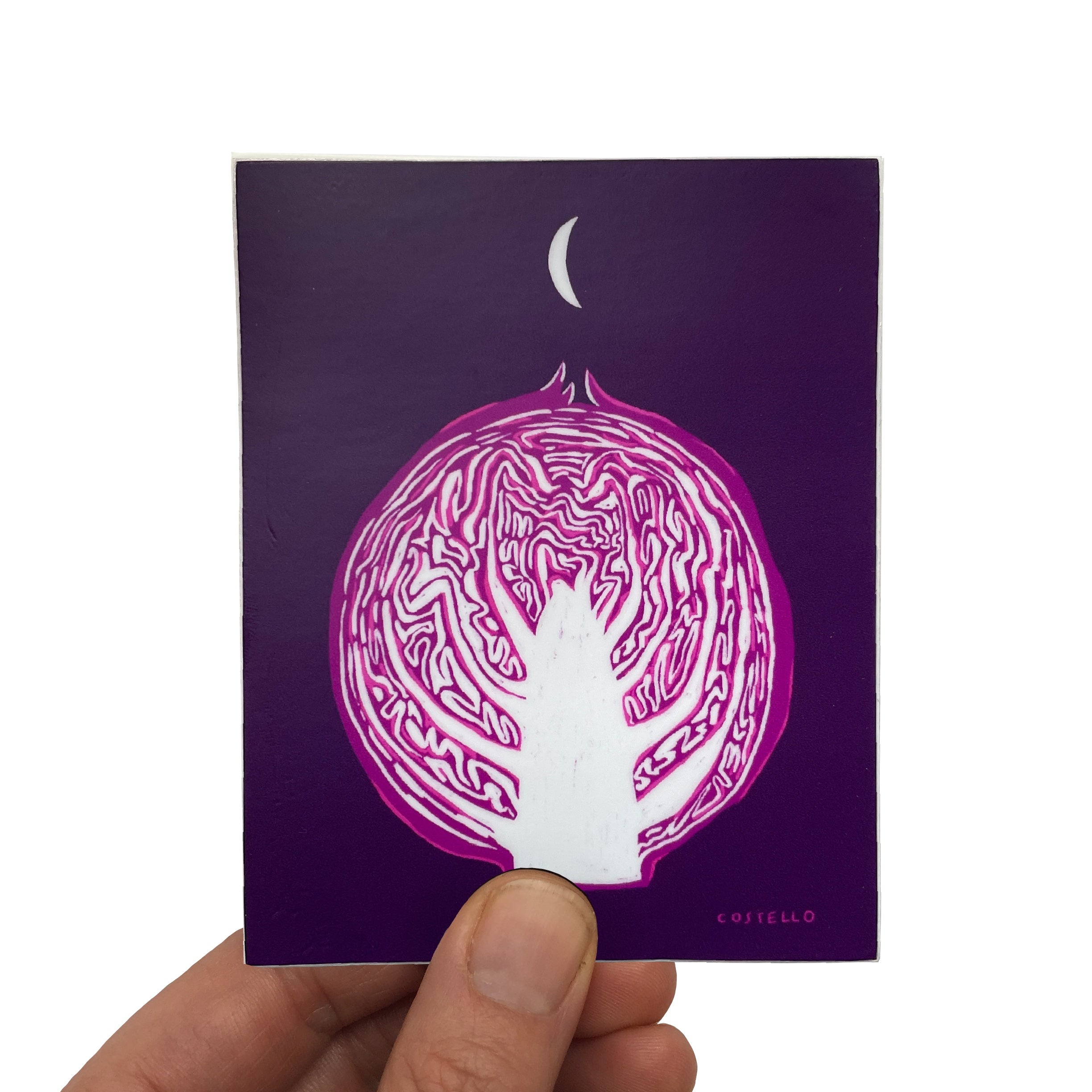 Cabbage Moon Sticker