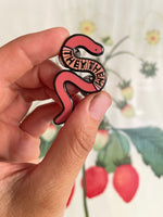 Load image into Gallery viewer, They/Them Worm Enamel Pin

