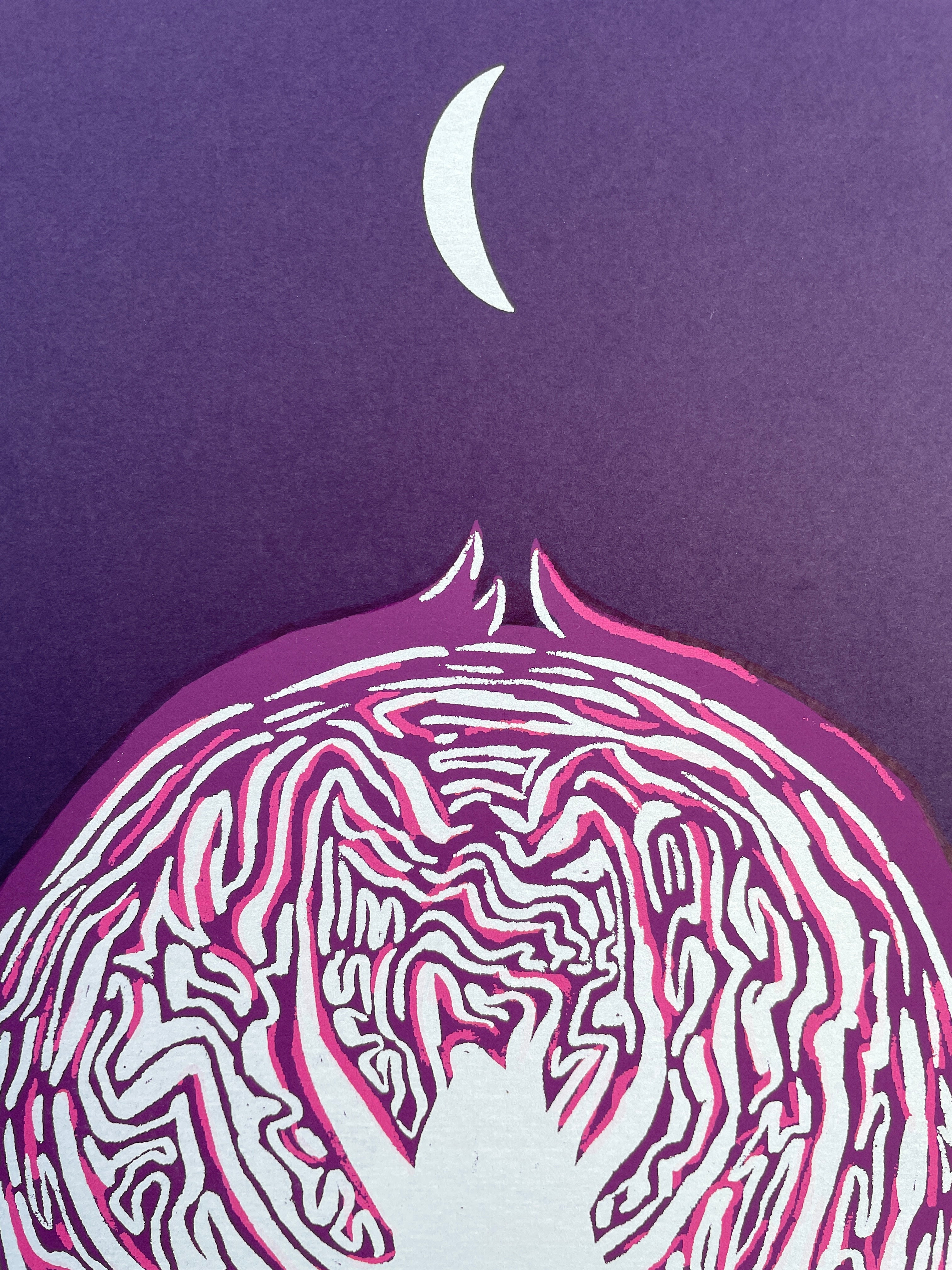 Cabbage Moon Print
